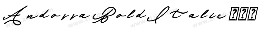 Andorra BoldItalic字体转换
